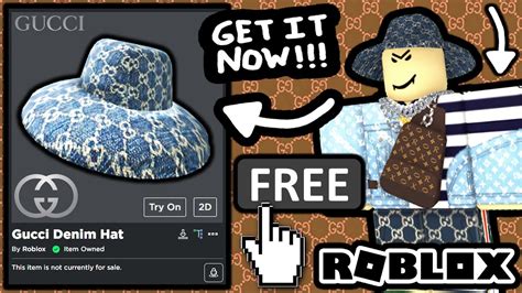 how to get free gucci hat roblox|gucci roblox free items.